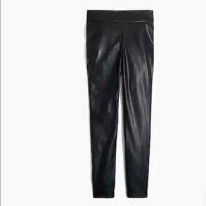 J. Crew Black Faux Vegan Leather Leggings (Size:S)